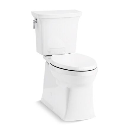 Corbelle® Two-piece elongated toilet with skirted trapway, 1.28 gpf