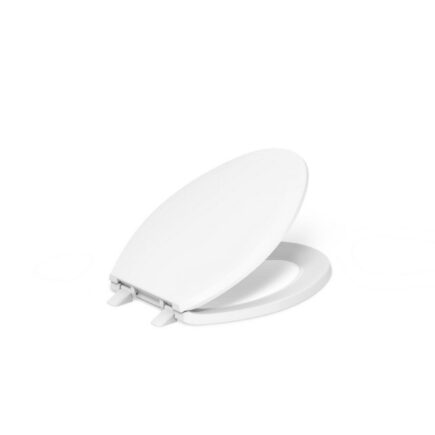 Lustra™ Quick-Release™ elongated toilet seat with antimicrobial agent