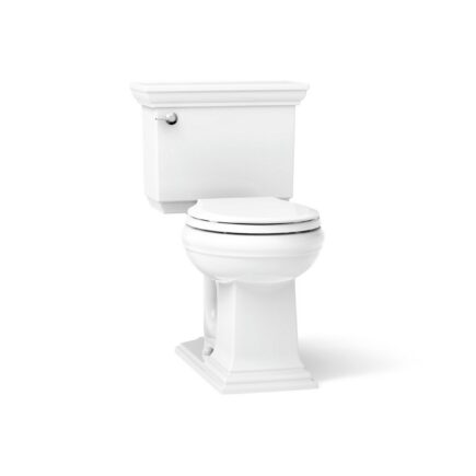 Memoirs® Stately ContinuousClean two-piece round-front toilet, 1.28 gpf