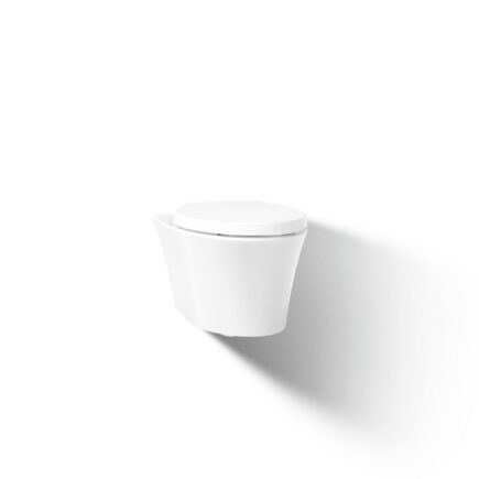 Veil® Wall-hung compact elongated toilet, dual-flush